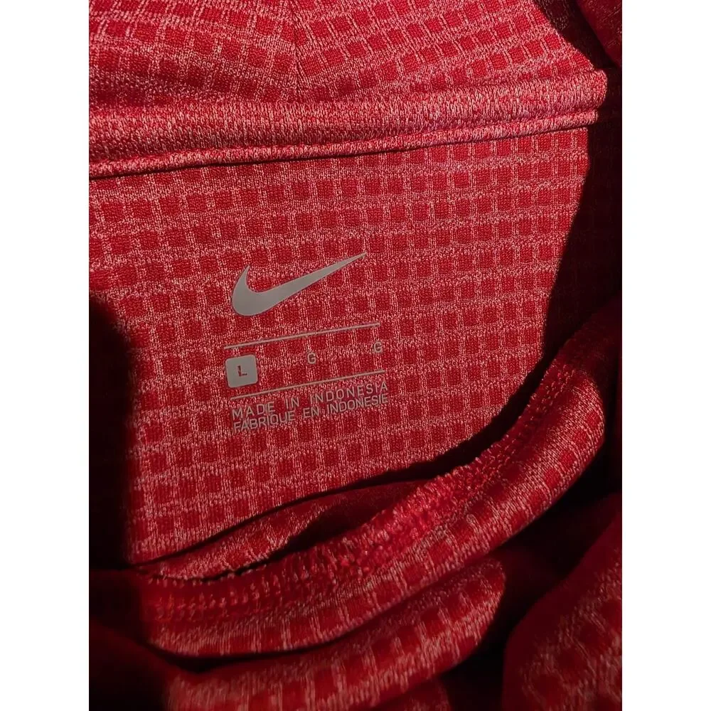 Nike Dri-Fit Ole Miss Rebels Funnel Neck Pullover Women’s Large Red Athletic